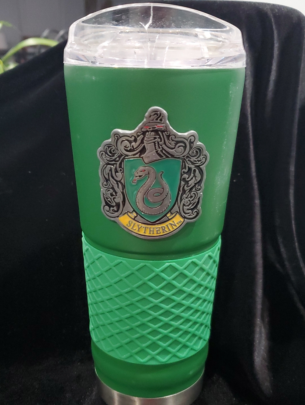 Harry Potter Slytherin Green Insulated Stainless Steel Tumbler with Grip 24 oz